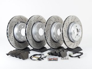 ES#4674546 - 3411K2283802AKT -  Front & Rear Brake Service Kit - Everything you need to service your brakes in one kit. Featuring Zimmermann rotors and ECS DD23 Daily Driver ceramic pads - Assembled By ECS - BMW
