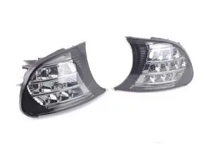 Crystal Smoke Amber LED Corner Assembly - Pair - Amber LED