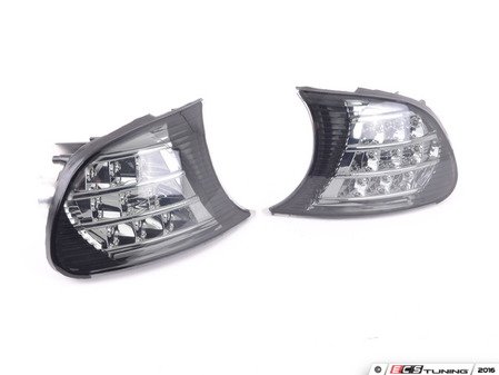 ES#2808219 - 4441507P4AS - Crystal Smoke LED Corner Assembly - Pair - White LED - Direct replacements for the stock amber corner lights - Depo - BMW