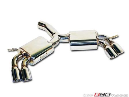 ES#11856 - cb100044 - Quad Tip 3" Cat-Back Exhaust - Fully polished 3" system with quad angle cut tips - APR - 