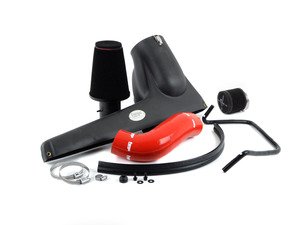 ES#3184619 - FMINDMK7REDKT - Gloss Carbon Fiber Cold Air Intake System - Red Hose - Draw in colder, denser air for stronger, more efficient combustion - Forge - Audi Volkswagen