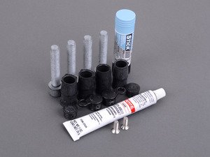 ES#3177680 - 8v0698647KT - Rear Pad And Rotor Installation Kit - Includes hardware and anti-seize for rear pad & rotor replacement - Assembled By ECS - Audi