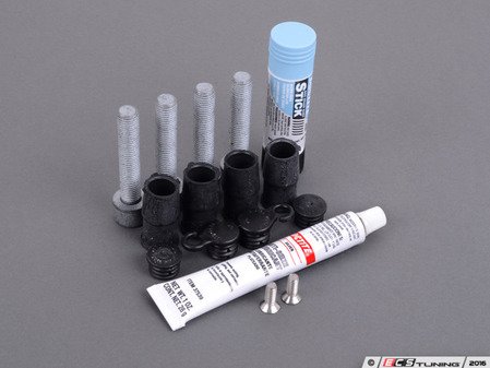 ES#3177680 - 8v0698647KT - Rear Pad And Rotor Installation Kit - Includes hardware and anti-seize for rear pad & rotor replacement - Assembled By ECS - Audi