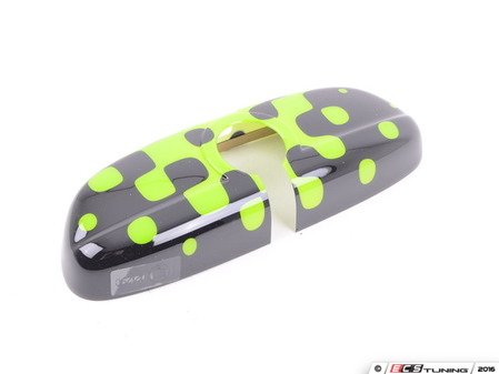 ES#2714982 - 51162353312 - Vivid Green Cover Rearview Mirror - Attaches to the back of the center mirror - Genuine MINI - MINI