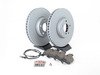 ES#2837264 - 34116851269KT1 - Front Brake Service Kit - Featuring Zimmermann rotors and ECS DD23 Daily Driver ceramic pads - Assembled By ECS - BMW