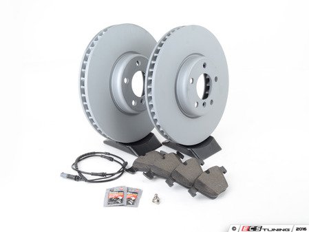 ES#2837264 - 34116851269KT1 - Front Brake Service Kit - Featuring Zimmermann rotors and ECS DD23 Daily Driver ceramic pads - Assembled By ECS - BMW