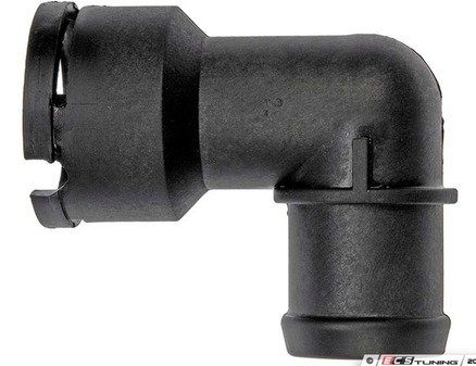 ES#3189486 - 627-003 - Lower Radiator Hose Adapter - Plastic bend that connects the lower radiator hose to the thermostat cover - Dorman - Volkswagen