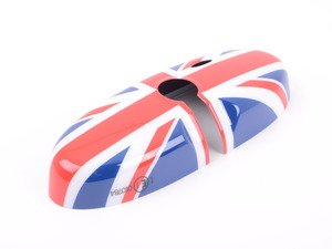 ES#2612180 - 82252336849 - Union Jack Cover Rearview Mirror - Attaches to the back of the center mirror : manual dip - Genuine MINI - MINI