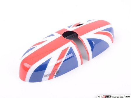 ES#2612180 - 82252336849 - Union Jack Cover Rearview Mirror - Attaches to the back of the center mirror : manual dip - Genuine MINI - MINI