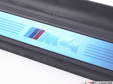 ES#2923244 - 51478054414 - Door sill cover - Priced each - M4 script, Fits left or right side - Genuine BMW - BMW