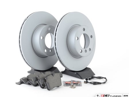 ES#2862346 - 34116792219KT3 - Front Brake Service Kit - Featuring Zimmermann rotors and ECS DD23 "Daily Driver" ceramic pads. - Assembled By ECS - BMW