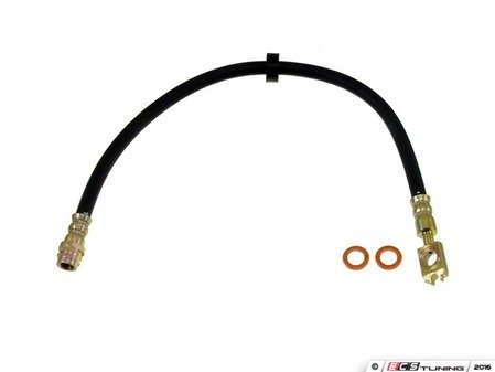 ES#3190766 - H620001 - Front Brake Hose - Priced Each - Hose located from hard line attached to body to front caliper - Dorman - Volkswagen