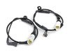 ES#3183518 - 34112282805KT11 - Performance Front Brake Service Kit - Featuring ECS 2-piece semi-floating cross drilled and slotted rotors and Hawk HPS pads - Assembled By ECS - BMW