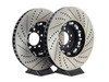 ES#3183518 - 34112282805KT11 - Performance Front Brake Service Kit - Featuring ECS 2-piece semi-floating cross drilled and slotted rotors and Hawk HPS pads - Assembled By ECS - BMW