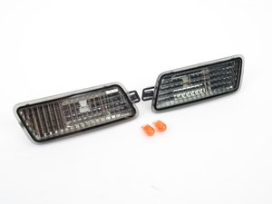 ES#2807965 - 3411411PXBVS - Front Bumper Side Marker Set - Smoked - Includes the left & right side - Depo - Audi