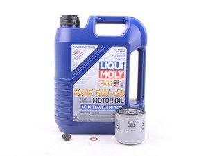 ES#3005997 - 04E115561HKT6 - Oil Service Kit - With Magnetic Drain Plug - Includes Liqui Moly Oil, Hengst Filter, And Magnetic Drain Plug - Assembled By ECS - Volkswagen