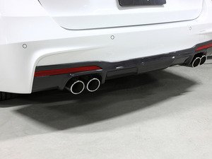 ES#3175932 - 3108-23021 - Carbon Fiber Rear Diffuser - Quad Exhaust - Individualize your BMW's looks with this carbon fiber rear diffuser - 3D Design - BMW