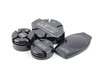 ES#3176315 - L090B - Engine Bay Accessory Caps - Black  - Set of four billet aluminum overlays for engine bay caps - LEYO - Volkswagen