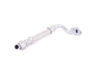 ES#271179 - 028145736AH - Oil Return Line - Allows oil to feed from the turbocharger back to the oil pan - Genuine Volkswagen Audi - Volkswagen