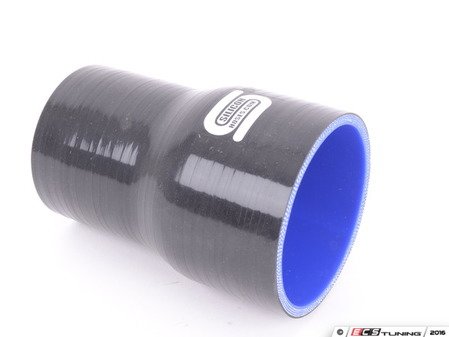 ES#1832719 - S76-63B - Silicone hose reducer - black  - 3.00" to 2.50" high performance silicone reducer hose - Forge - Audi BMW Volkswagen Mercedes Benz MINI Porsche
