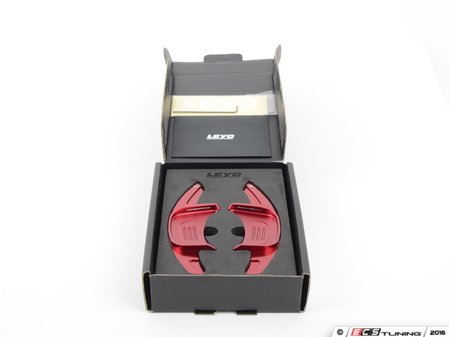 ES#3176323 - L061R - Billet Paddle Shifter Extensions - Red - Diamond Cut Surface - (NO LONGER AVAILABLE) - High Performance Billet 6061 T6 Aluminum replacement paddles - LEYO - 