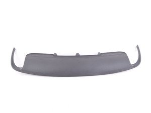 ES#2540945 - 8K0807521H01C - Rear Bumper Valance - Satin Black - With a dual exit/single tip design - Genuine Volkswagen Audi - Audi