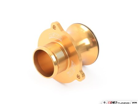 ES#3176307 - L041G - Turbo Muffler Delete - Gold - (NO LONGER AVAILABLE) - Replace the factory turbo muffler with a straight, uninterrupted billet aluminum delete - LEYO - 