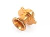 ES#3176307 - L041G - Turbo Muffler Delete - Gold - (NO LONGER AVAILABLE) - Replace the factory turbo muffler with a straight, uninterrupted billet aluminum delete - LEYO - 
