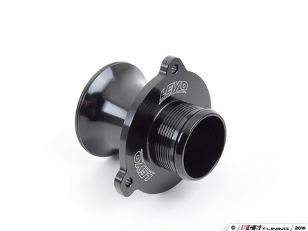 ES#3176306 - L041B - Turbo Muffler Delete - Black - (NO LONGER AVAILABLE) - Replace the factory turbo muffler with a straight, uninterrupted billet aluminum delete - LEYO - 