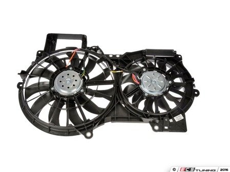 ES#3189428 - 620-835 - Radiator Fan Assembly Without Controller - Replacement fan, motor, shroud, and blade. - Dorman - Audi