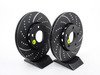 ES#521745 - GD602 - Front Dimpled & Slotted Brake Rotors - Pair (288x25) - Reduce brake fade and add stopping performance - EBC - Audi Volkswagen