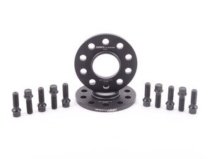ES#2748282 - 002411ECS02AKT5 - Wheel Spacer & Bolt Kit - 10mm With Black Ball Seat Bolts - Complete kit for two wheels, includes everything you need to install spacers - ECS - Audi