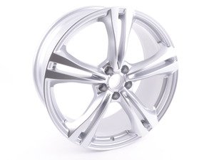 ES#2633011 - 4G0601025BT - 20" Double 5-Spoke Wheel - Priced Each - 20"x8.5" ET45 5x112 Silver - Genuine Volkswagen Audi - Audi