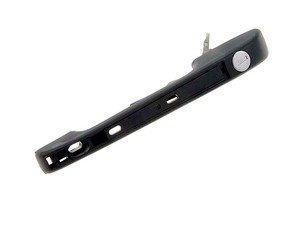 ES#3189906 - 77085 - Front Door Handle - Right - Black plastic exterior door handle with lock cylinder and key set - Dorman - Volkswagen