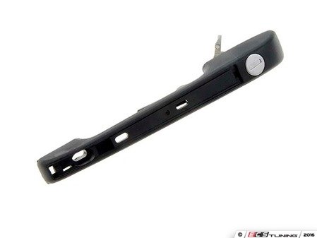 ES#3189906 - 77085 - Front Door Handle - Right - Black plastic exterior door handle with lock cylinder and key set - Dorman - Volkswagen