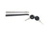 ES#3189906 - 77085 - Front Door Handle - Right - Black plastic exterior door handle with lock cylinder and key set - Dorman - Volkswagen