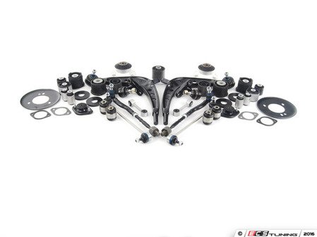 ES#2501052 - 31126758533KT7 - Front And Rear Suspension Refresh Kit - Level 3 - Complete front and rear suspension rebuild kit, with front strut tower reinforcement plates, rear shock mount reinforcement plates and RTAB limiters - Assembled By ECS - BMW