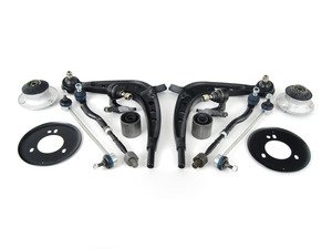 ES#2501044 - 31126758533KT3 - Front Suspension Refresh Kit - Level 2 - Control arms and bushings, ball joints, tie rods, and stabilizer end links for a more complete front suspension rebuild - Assembled By ECS - BMW