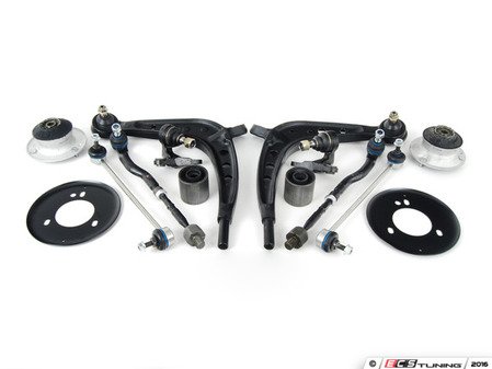 ES#2501044 - 31126758533KT3 - Front Suspension Refresh Kit - Level 2 - Control arms and bushings, ball joints, tie rods, and stabilizer end links for a more complete front suspension rebuild - Assembled By ECS - BMW
