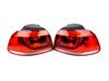 ES#2730504 - 5K0941055RC - LED Tinted Tail Light Set - Cherry Red - A complete set of European style LED tail lights with wiring harnesses - ZiZa - Volkswagen