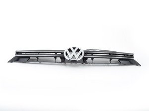 ES#2216656 - 1K9853651EZLL - Grille - Satin Black/Chrome - Genuine Volkswagen Audi - Volkswagen