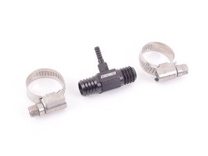 ES#7575 - 06F198010BLK - Billet Boost Tap Kit SS ES3221034 - Taps in between manifold vacuum line to create a boost reference source - Includes clamps - ECS - 