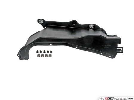 ES#3190276 - 924-018 - Side Engine Cover Plate - Right - Can also be called right front inner fender well, covers V-belt. - Dorman - Volkswagen