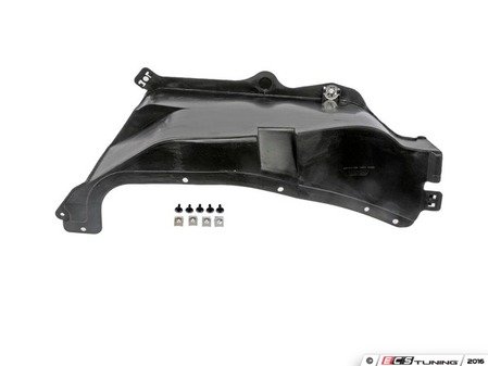 ES#3190275 - 924-017 - Side Engine Cover Plate - Can also be called right front inner fender well, covers V-belt. - Dorman - Volkswagen