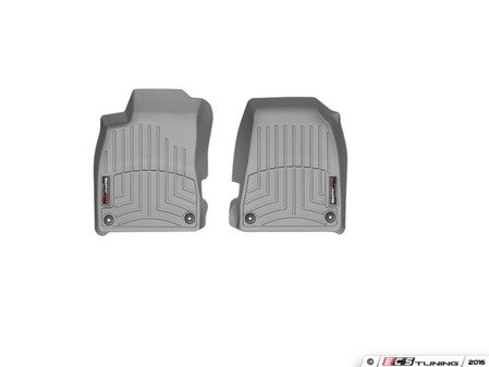 ES#2837943 - 461941 - Front FloorLiner DigitalFit - Grey - Laser measured for perfect fitment and ultimate protection against moisture and debris - WeatherTech - Audi