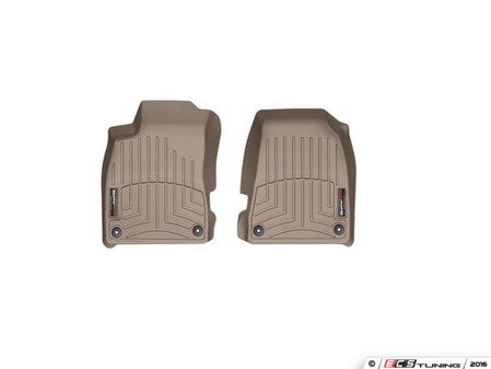 ES#2837781 - 451941 - Front FloorLiner DigitalFit - Tan - Laser measured for perfect fitment and ultimate protection against moisture and debris - WeatherTech - Audi