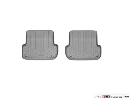 ES#2837944 - 461942 - Rear FloorLiner DigitalFit - Grey - Laser measured for perfect fitment and ultimate protection against moisture and debris - WeatherTech - Audi