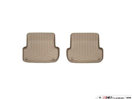 ES#2837782 - 451942 - Rear FloorLiner DigitalFit - Tan - Laser measured for perfect fitment and ultimate protection against moisture and debris - WeatherTech - Audi