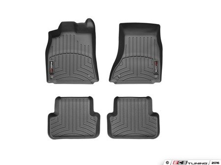 ES#2984773 - 442121KT - FloorLiner DigitalFit - Set - Black - Laser measured for perfect fitment and ultimate protection against moisture and debris - WeatherTech - Audi