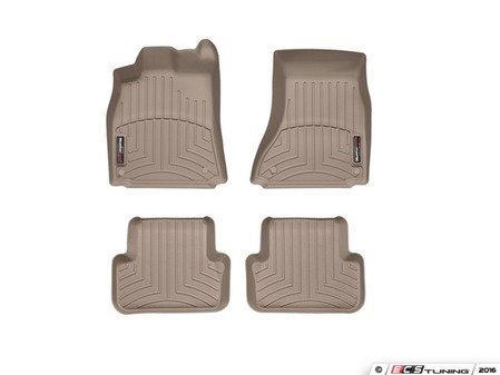 ES#3194635 - 45212KT - FloorLiner DigitalFit - Set - Tan - Laser measured for perfect fitment and ultimate protection against moisture and debris - WeatherTech - Audi